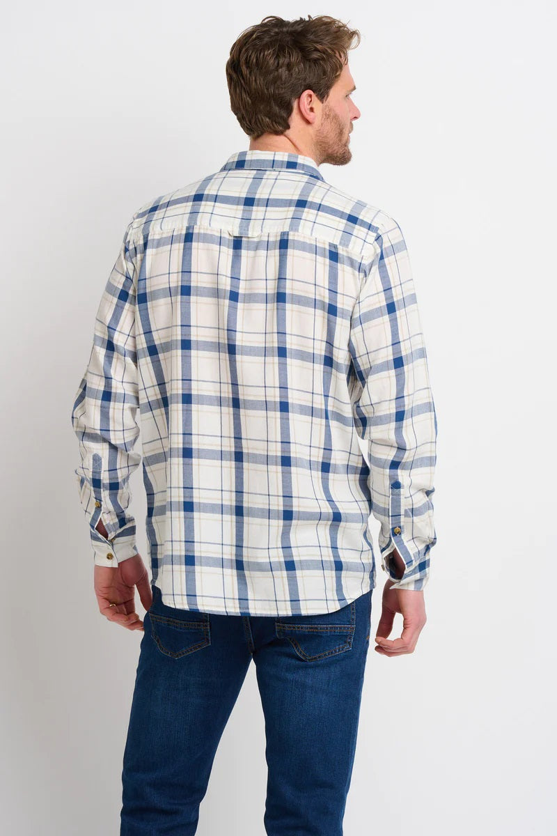Cream Checked Shirt