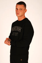 Load image into Gallery viewer, KRONK Detroit Applique Sweatshirt Loose Fit Black
