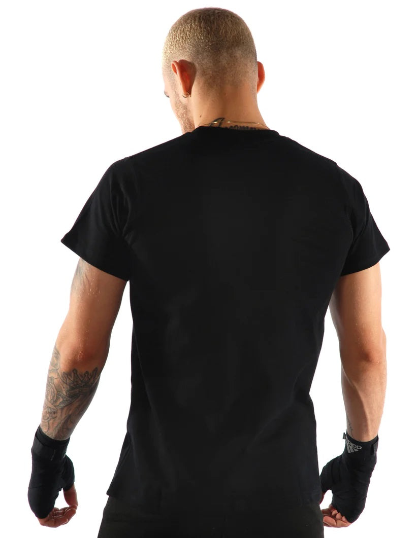 KRONK Detroit T Shirt Black with Charcoal print - MJ's Menswear Derry