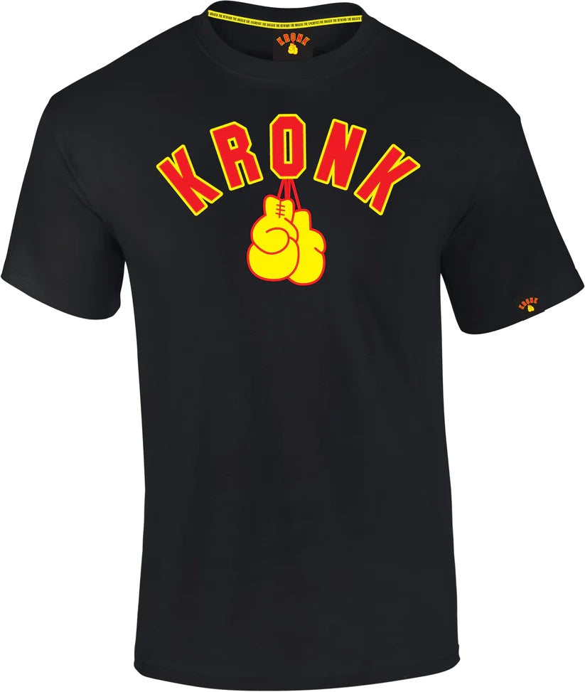 KRONK Gloves T Shirt Black - MJ's Menswear Derry