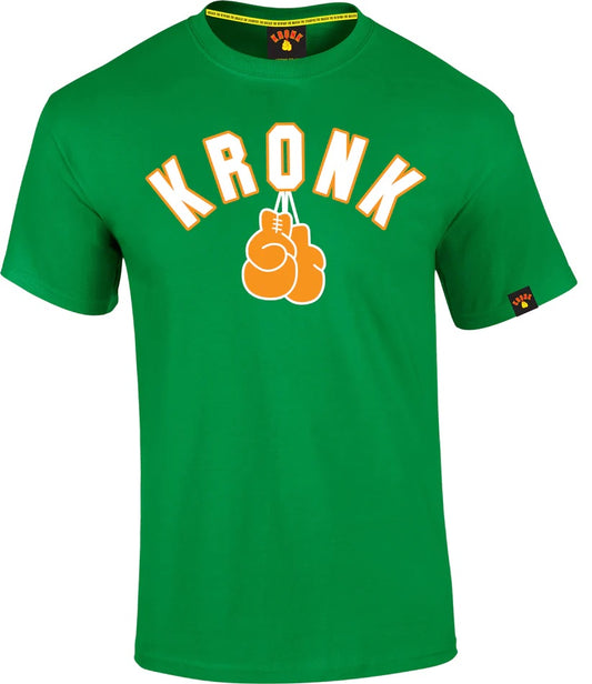 KRONK Gloves T Shirt Irish Green - MJ's Menswear Derry