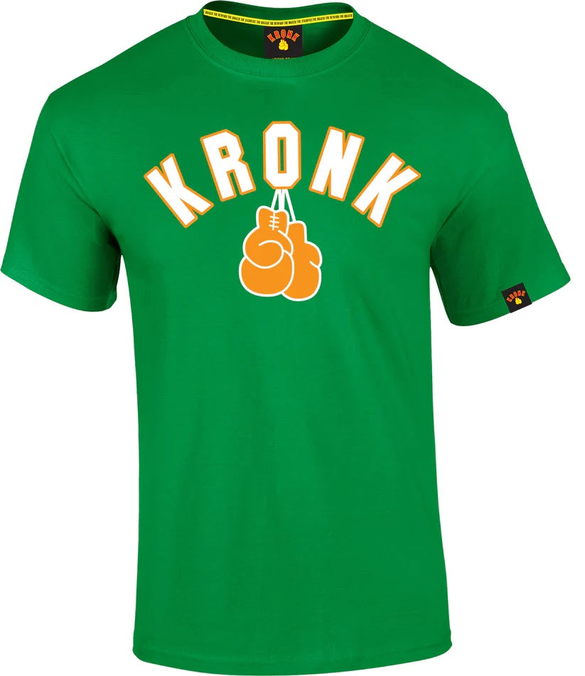 KRONK Gloves T Shirt Irish Green - MJ's Menswear Derry