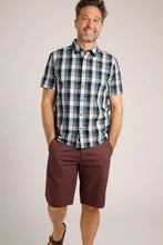 Load image into Gallery viewer, Judd Short Sleeve 100% Cotton Check Dusty Blue
