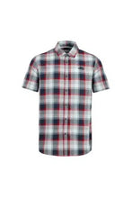 Load image into Gallery viewer, Judd Short Sleeve 100% Cotton Check Dusty Navy
