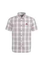 Load image into Gallery viewer, Judd Short Sleeve 100% Cotton Check Dusty White
