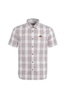 Judd Short Sleeve 100% Cotton Check Dusty White