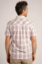 Load image into Gallery viewer, Judd Short Sleeve 100% Cotton Check Dusty White
