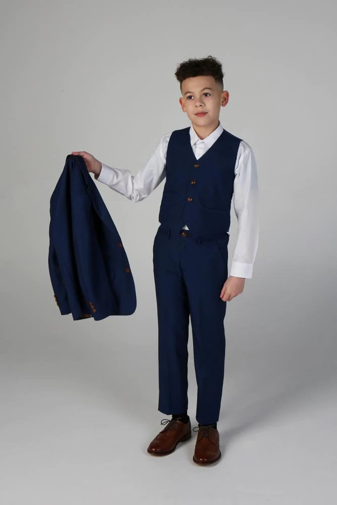 Mayfair Blue Boys 3 Piece Suit