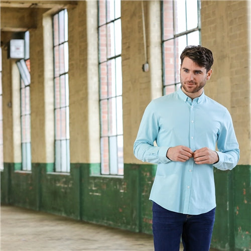 Oliver Oxford Shirt Green