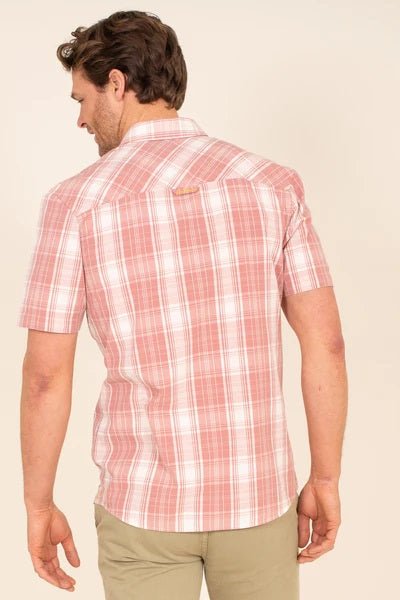 Pink Check Short Sleeved Shirt