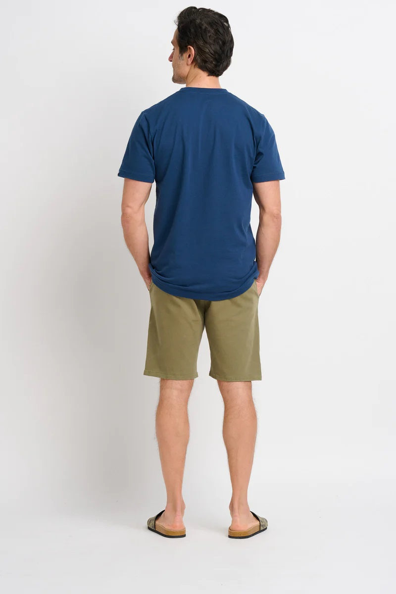 Navy Pocket Print Tee