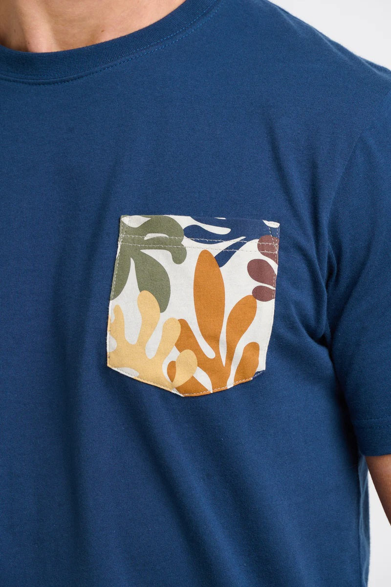 Navy Pocket Print Tee