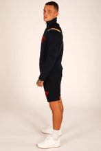 Load image into Gallery viewer, KRONK One Colour Gloves Quarter Zip Track Top Sweatshirt Navy - MJ&#39;s Menswear Derry
