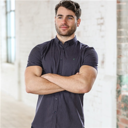 Rafferty Short Sleeved Shirt Navy
