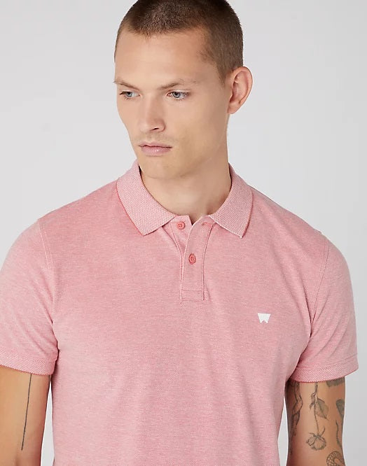 Wrangler Polo Shirt Faded Rose