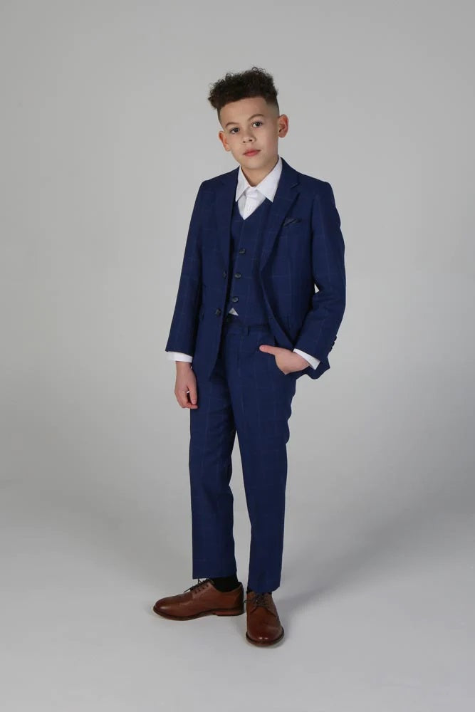 Rover Blue Boys 3 Piece Suit