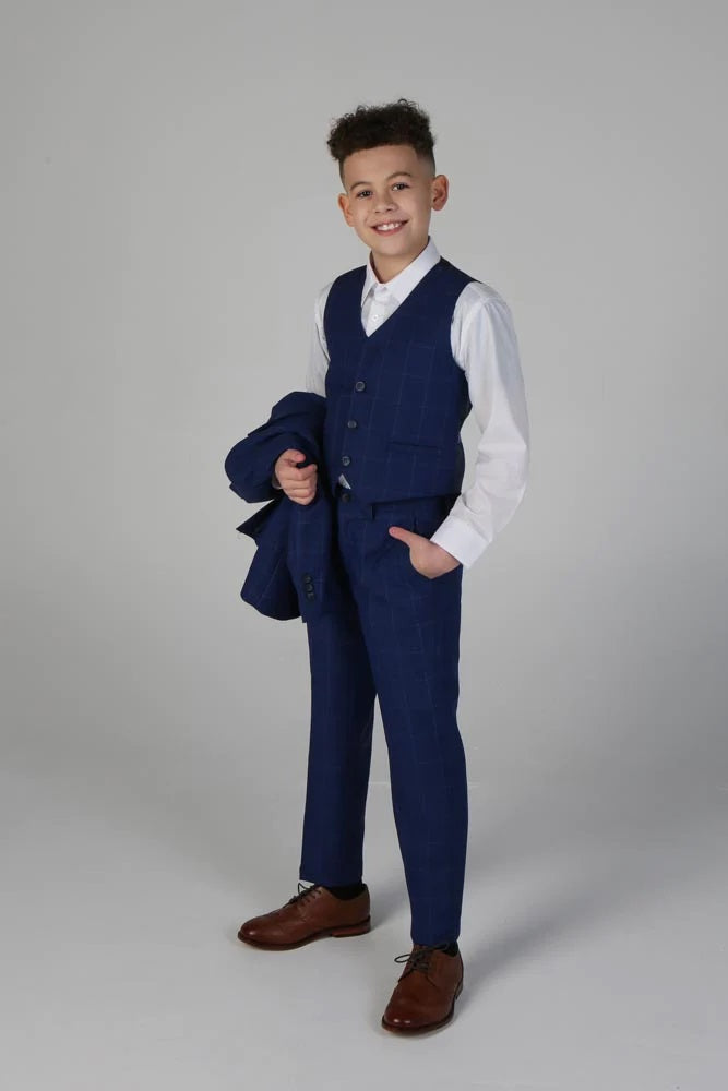 Rover Blue Boys 3 Piece Suit