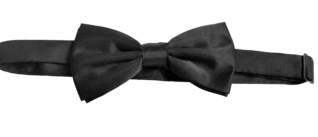 Satin bow black