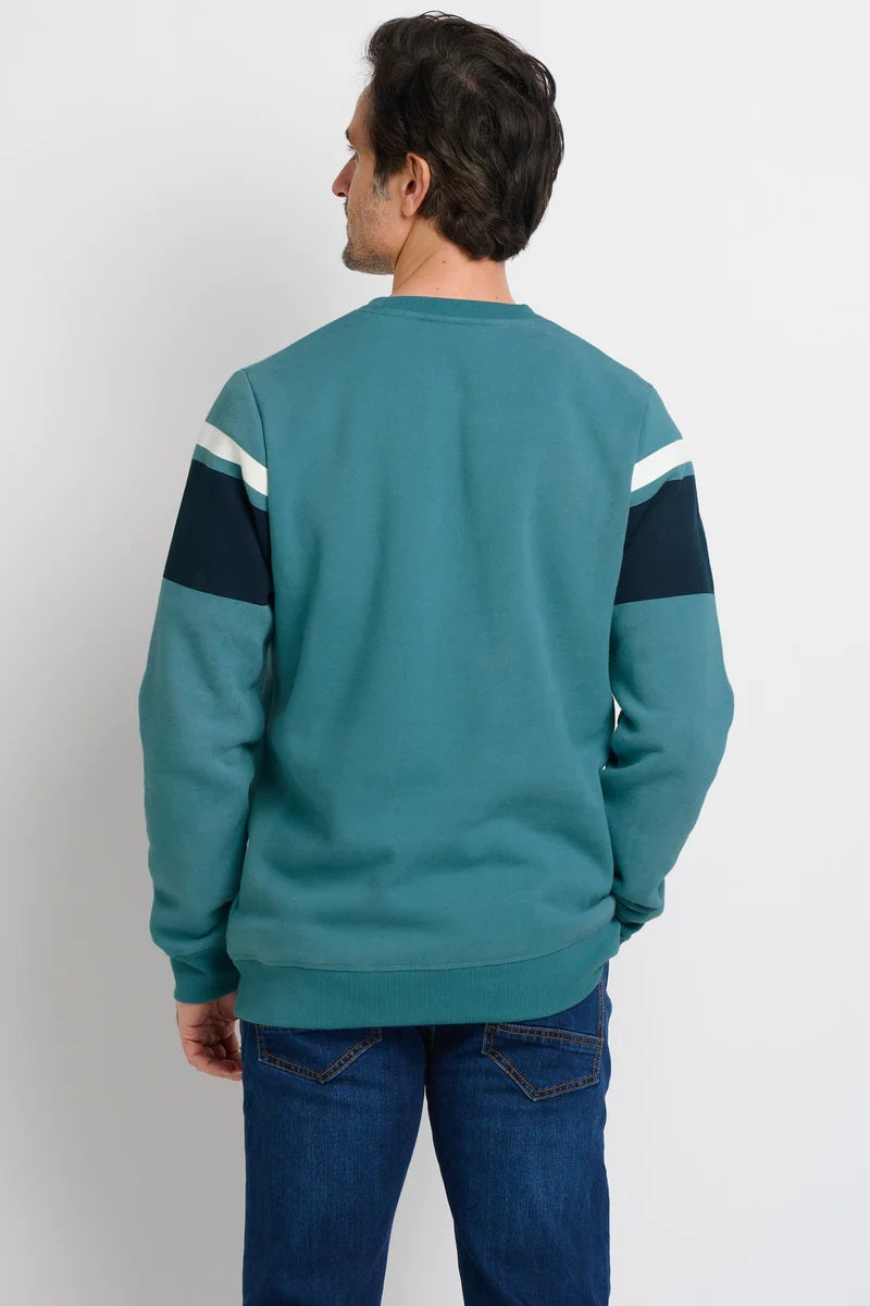 Blue Stripe Crew Neck