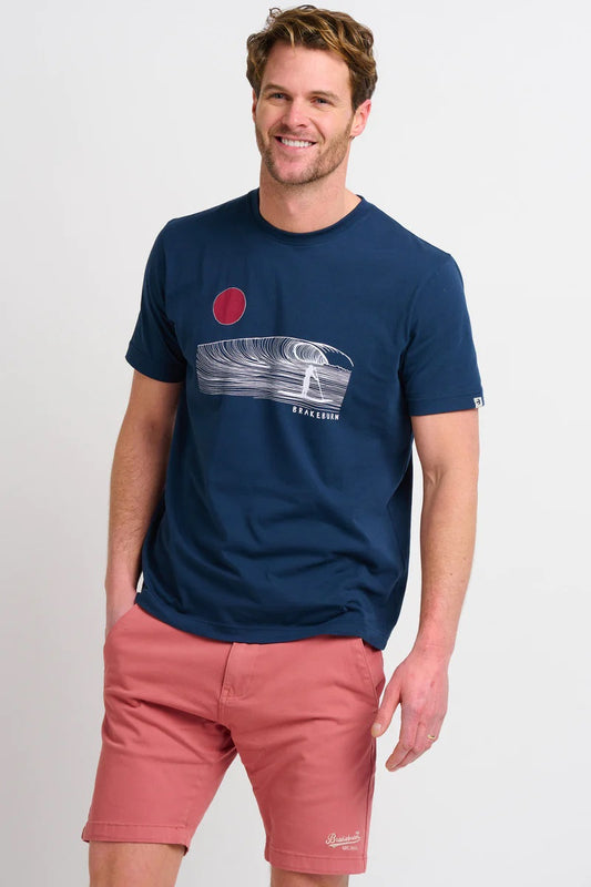 Navy Sunset Paddle Tee