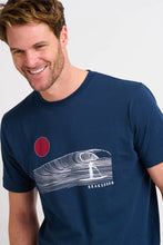 Load image into Gallery viewer, Navy Sunset Paddle Tee
