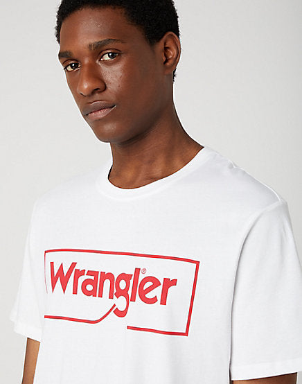 Wrangler White Tee logo