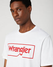 Load image into Gallery viewer, Wrangler White Tee logo
