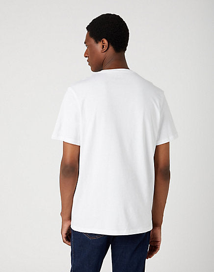 Wrangler White Tee logo
